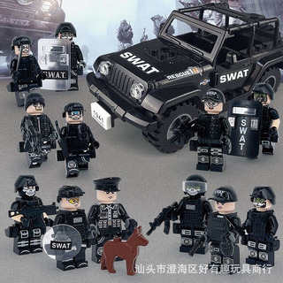 Bloques De Construcción Especiales Para Jeep De La Policía Bloques De Construcción Especiales Para Jeep De La Policía