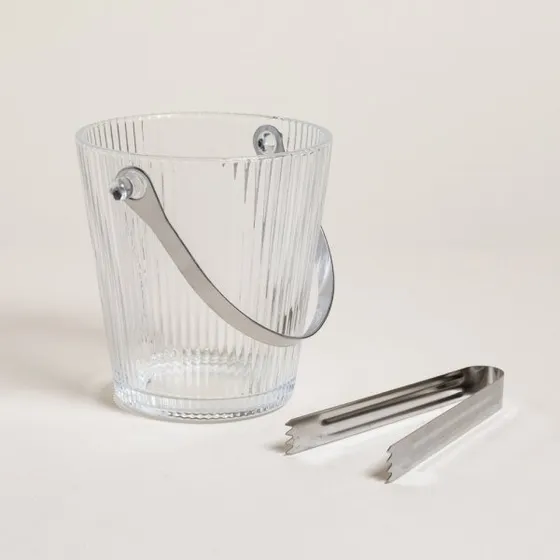 Hielera De Vidrio Classic Con Pinza De Acero