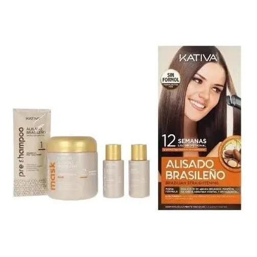 Kit De Alisado Laceado Brasilero Kativa Sin Formol
