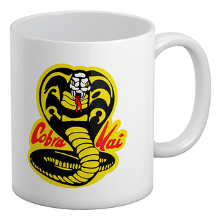 Taza Regalo Tipo Cobra Kai Serie 330ml Taza Regalo Tipo Cobra Kai Serie 330ml