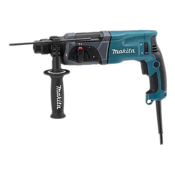 Rotomartillo electroneumático Makita Industrial HR2470 azul con 800W de potencia 220V