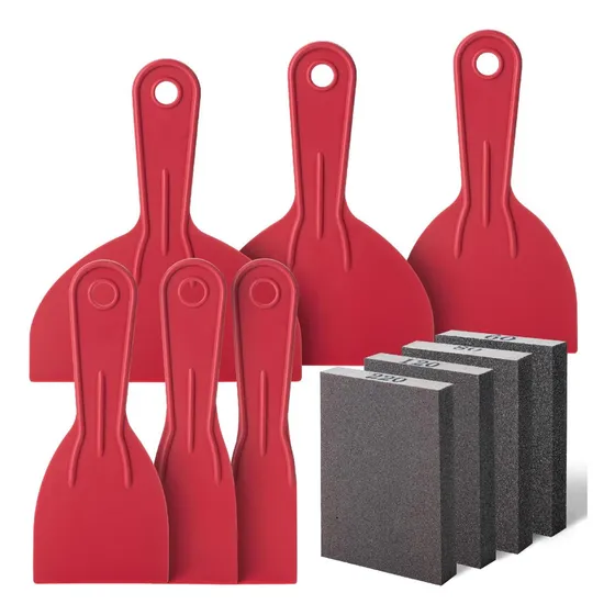 Bates-cuchillo Con Esponja De Lijado, 10 Pcs, Raspador De Pi