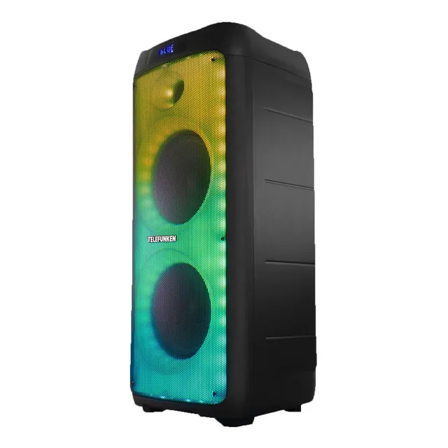 Parlante Portatil Con Batería Telefunken Ultrabox 8 Pro Color Negro