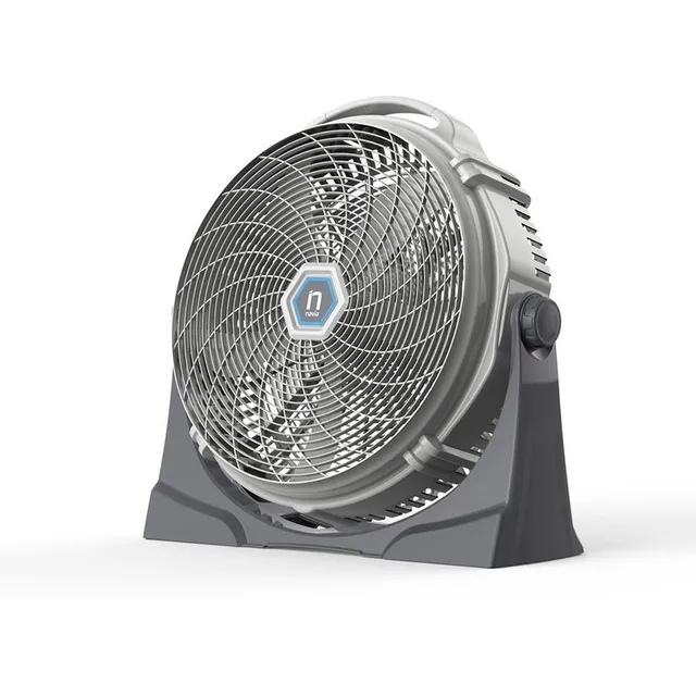 Ventilador de Aire Navia Turbo CFN-2020 20", 2 en 1 Piso y Pared, 5 Aspas, Blanco y Aspas Gris Plástico