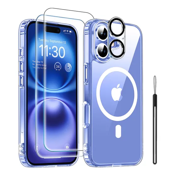 Funda De Para Iphone16 Magnética Protección Anticaída+mica