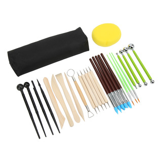Cuchillo Para Tallar Clay Tools, 28 Piezas, Brocha Cuchillo Para Tallar Clay Tools, 28 Piezas, Brocha