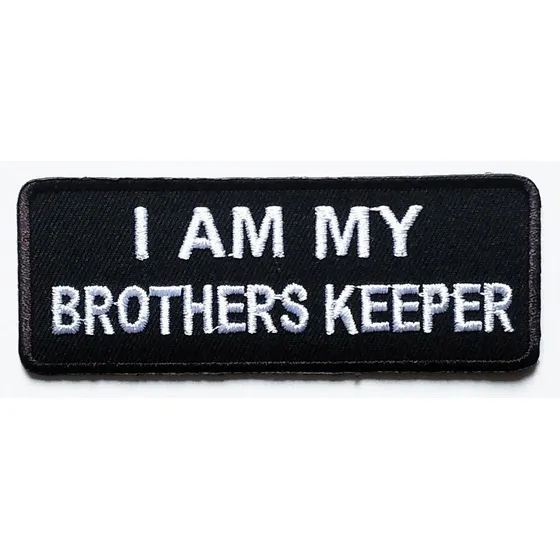 Hho I Am My Brother 's Keeper Bordado Biker Chaleco Parche