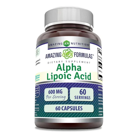 Acido Alpha Lipoico Amazing Formulas 600mg 60 Capsulas