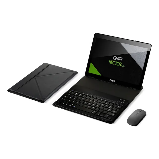 K Funda Con Teclado Y Mouse For Ghia Vector Slim 10.1 Inch