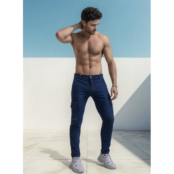Pantalón Hombre Azul Oscuro Mp 6106