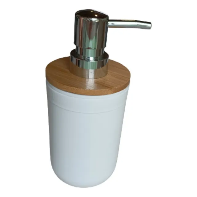 Dispenser Para Baño Jabon Liquido Diseño Detalles Bambu 