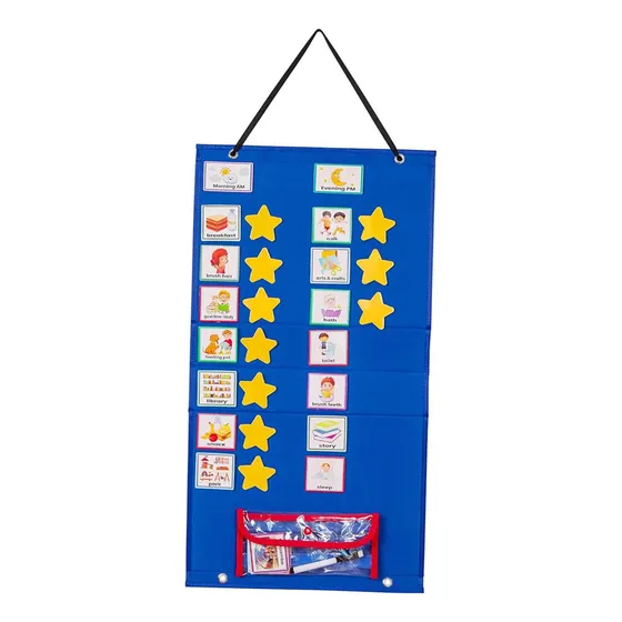 Gráfico De Calendario De Programación Visual Para Niños