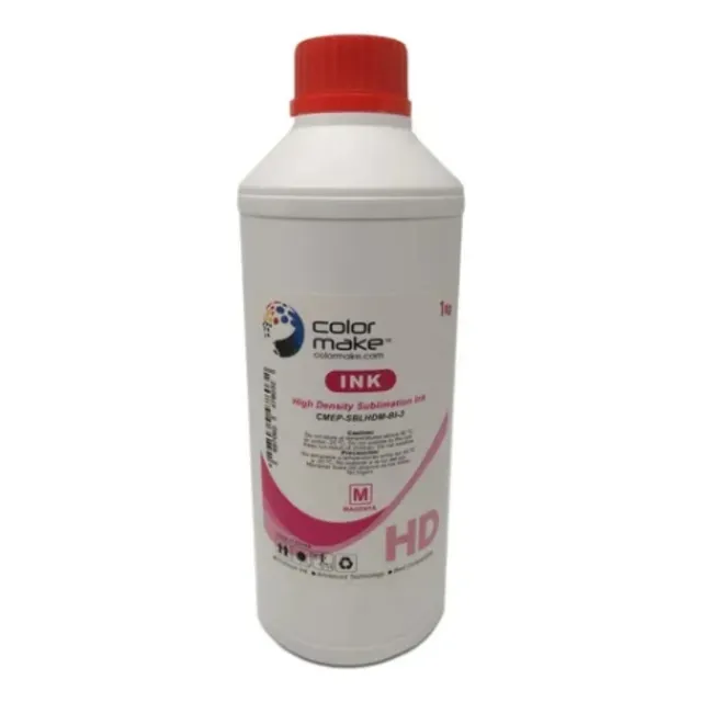 Bote Tinta Sublimar Imprimir Hd 1 Litro Colores Color Make Tinta Magenta