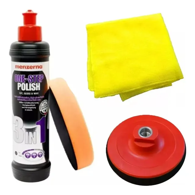 Kit Full Pulido Abrillantado Menzerna + Backing + Pad + Micr