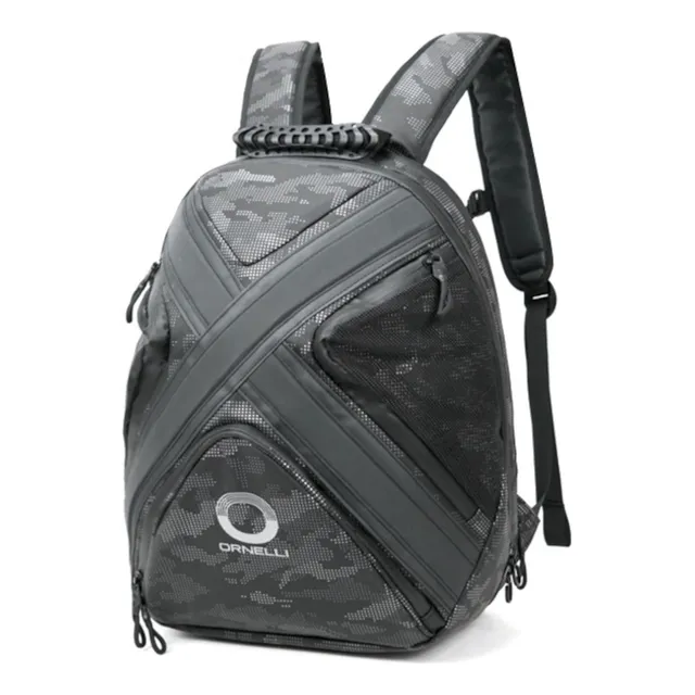 Mochila Urbana Ornelli-217 Impermeable Portalap Amplia Comod Color Negro Diseño De La Tela Pixel X