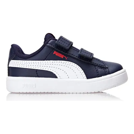 Tênis Infantil Rickie Classic V Puma Puma Navy-puma White-puma Red Liso 33