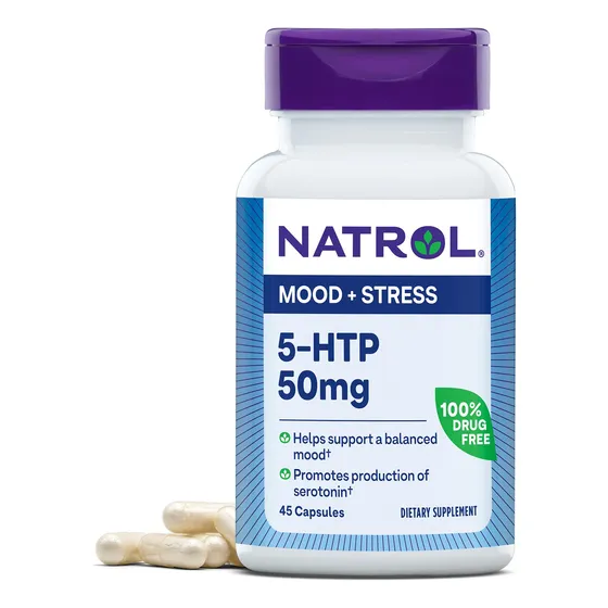 Suplemento Natrol Mood & Stress 5-htp 50 Mg 45 Cápsulas