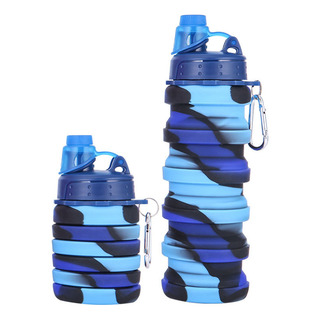 Taza De Agua Plegable De Silicona 500ml Viajes Al Aire Libre Taza De Agua Plegable De Silicona 500ml Viajes Al Aire Libre