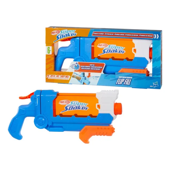 Lanzador De Agua Super Soaker Flip Fill Azul