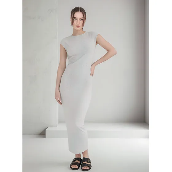 Vestido Largo De Rustico Canela #4225