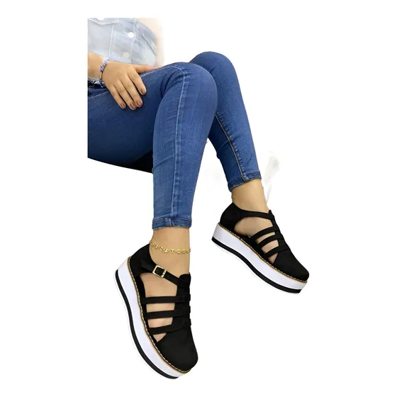 Sandalias Planas De Tiras Dama Casuales Moda Colombiana