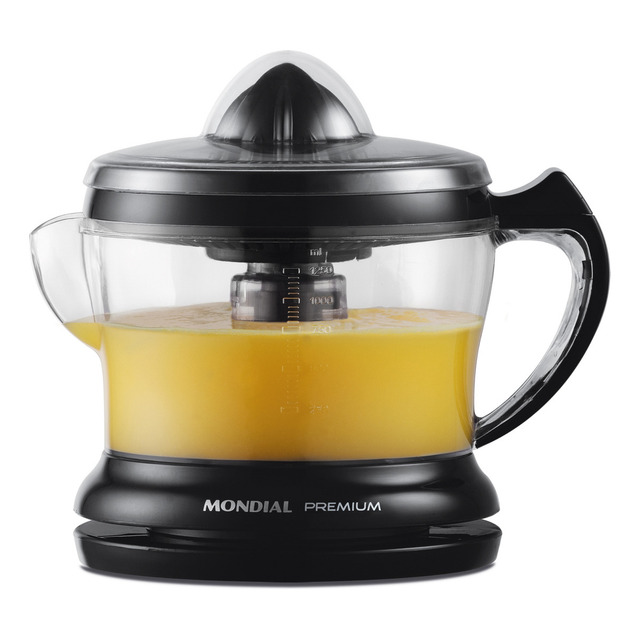 Espremedor Premium Mondial 30w E-02 Preto 220v Espremedor Premium Mondial 30w E-02 Preto 220v