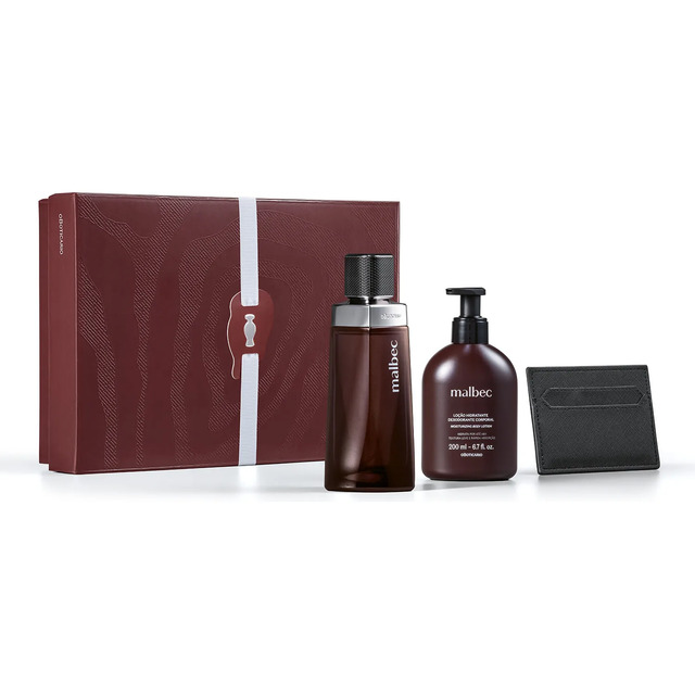 O Boticário Malbec Kit Presente 3 Itens