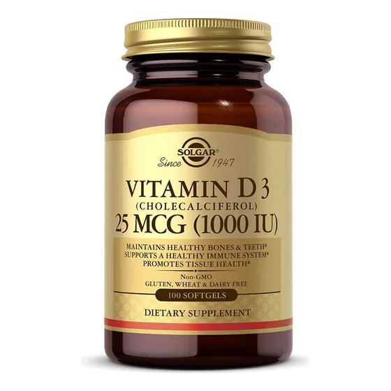 Solgar Vitamina D3 1000 Ui 100 Cápsulas Blandas