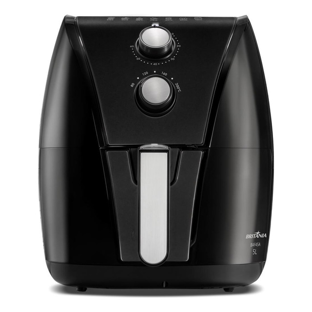 Air Fryer Britânia 5l Antiaderente Gold 1500w Baf45a Cor Preto Air Fryer Britânia 5l Antiaderente Gold 1500w Baf45a Cor Preto