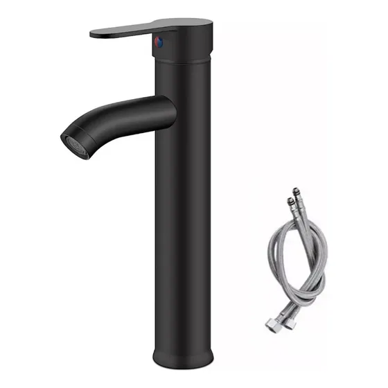 Grifo Monomando Negro Mezclador Grifo Lavabo Barato Slt-04