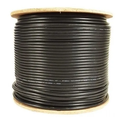 Cable Coaxial Rg6 Tv Rollo Negro 305mts Gdseo Television 