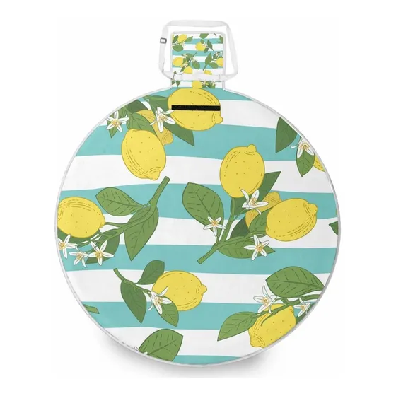 Emelivor Manta Picnic Extra Impermeable  Verano Fruta Limon