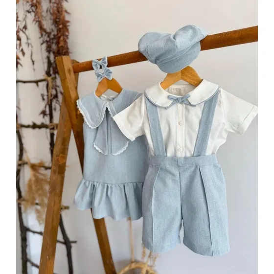 Vestido Conjunto Bautizo Niña Niño