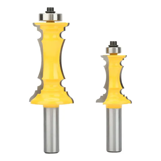 * 2 Brocas For Enrutador De Moldura De Corona Vástago
