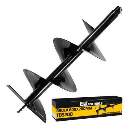 Broca Para Perfurador De Solo Com Pino Trava 80cm X 20cm