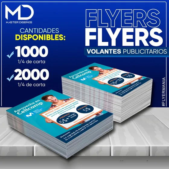 Volantes Publicitarios ( Flyers ) Full  Color 14x10 Cm