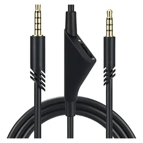 Cabo Controlador 3.5mm Para Headset Logitech A10 A40 A50
