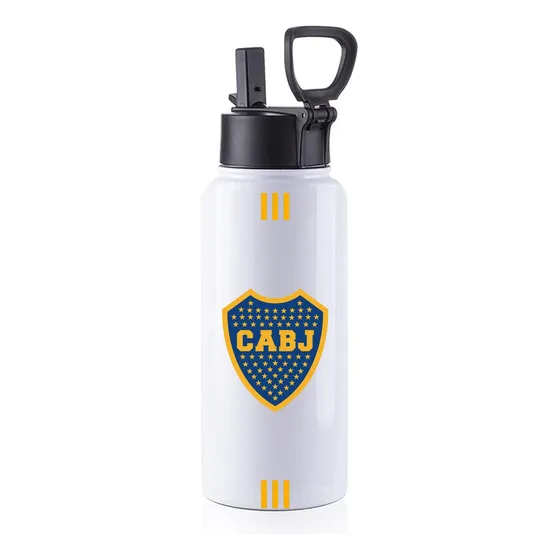 Botella Térmica 990 Ml Acero Inox Boca River Velez Racing