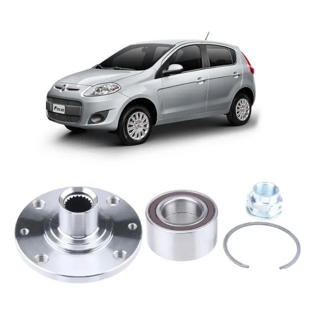 Cubo E Rolamento Roda Dianteira Fiat Novo Palio Com Abs