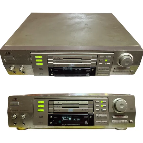 Jvc Leitor De Dvd E Cd Com Capacidade Para 3 Discos Cinza (Recondicionado)