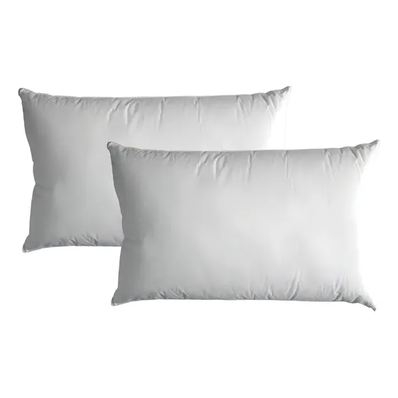 Pack X 2 Almohada 40 X 70 Cm Pierre Cardin Relleno De Fibra Siliconada Tela De 144 Hilos Envasada Al Vacio