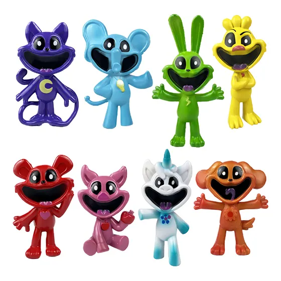 8pcs Poppy Playtime Smiling Critters Figura Juguete Modelo