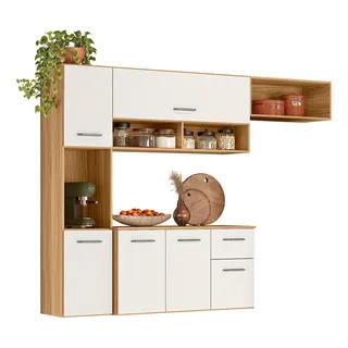 Cozinha Suspensa 6 Portas 1 Gaveta Becca Cozinha Suspensa 6 Portas 1 Gaveta Becca
