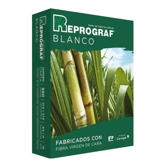 Caja De 10 Resmas Tamaño Carta Color Blanco , Reprograf