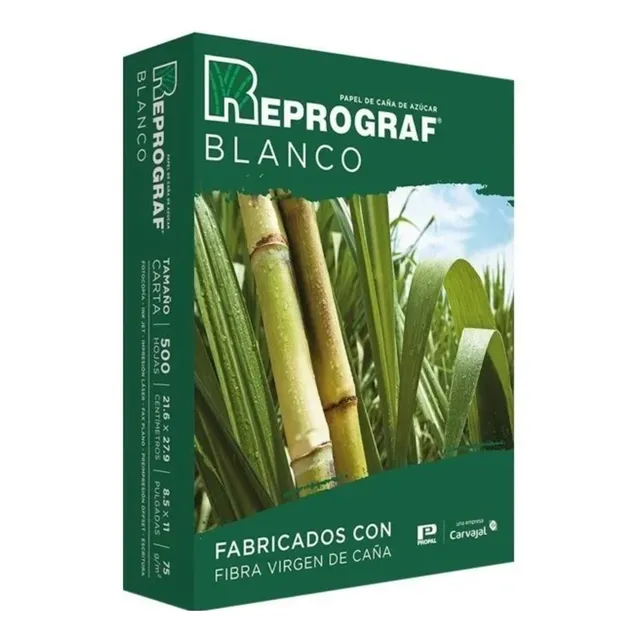 Caja De 10 Resmas Tamaño Carta Color Blanco , Reprograf