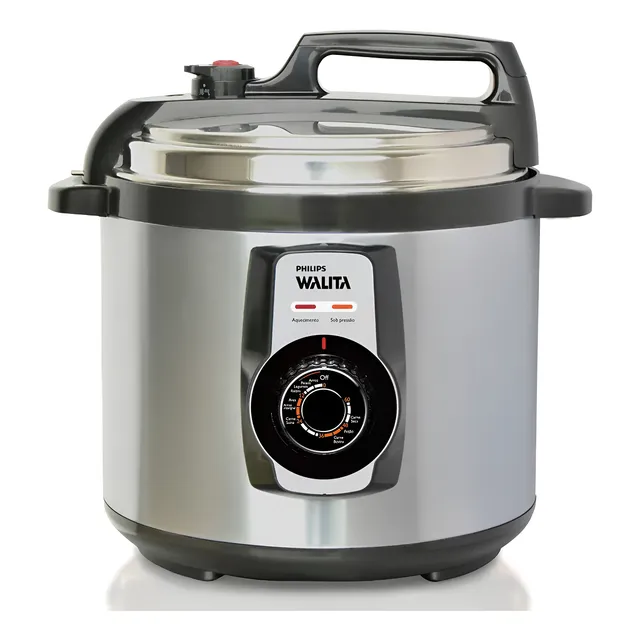 Panela De Pressão Elétrica Walita Daily Philips Ri3103 Metal Cor Preto/prata Frequência 60 Hz