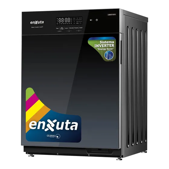 Lavasecarropas Enxuta Lsenx710570 Inverter 10.5kg Js Ltda Color Gris oscuro
