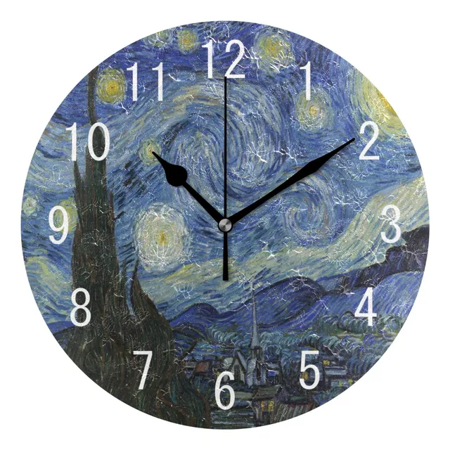 Alaza Reloj Pared Redondo Acrilico 9.5  Para Decoracion Al