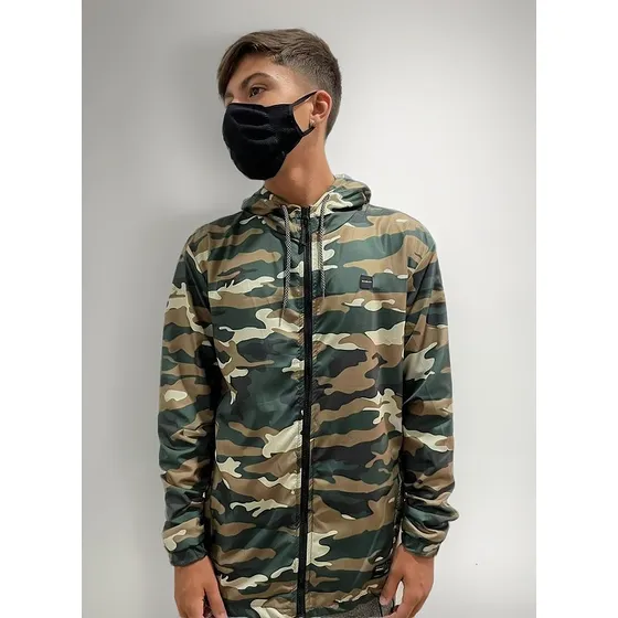 Jaqueta Corta Vento Oakley Mod Camuflada Verde Militar