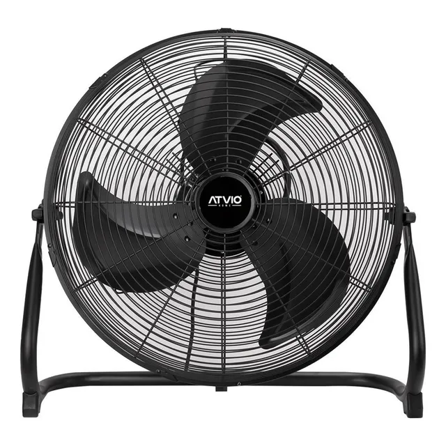 Ventilador Atvio De Piso 18 Pulgadas High Velocity Negro 45.72 Cm Negro Negr Metal 3